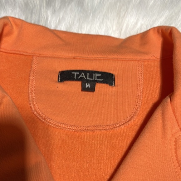 TALIE-Light Orange Flared Spring Jacket Wooden Buttons-M-#0059 - Picture 7 of 11